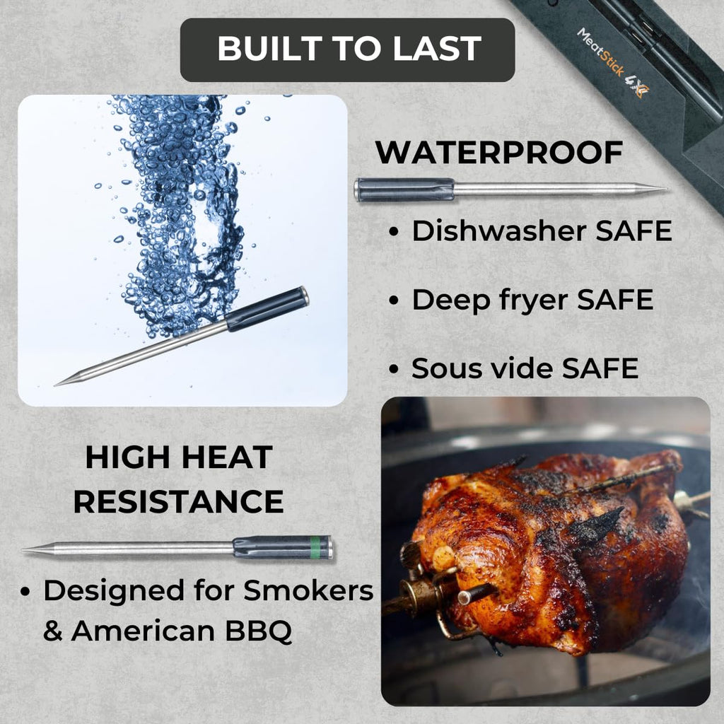 Wireless Meat Thermometer for Grilling and Smoking