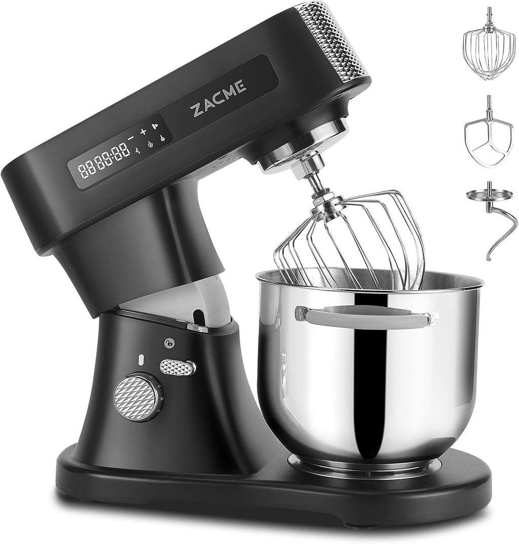 Household Stand Mixer 800W with Aluminum Die Casting Mixers Kitchen Electric Stand Mixer Metal Dough Mixer with Stainless Steel 7L Bowl, Dough Hook, Whisk and Beater