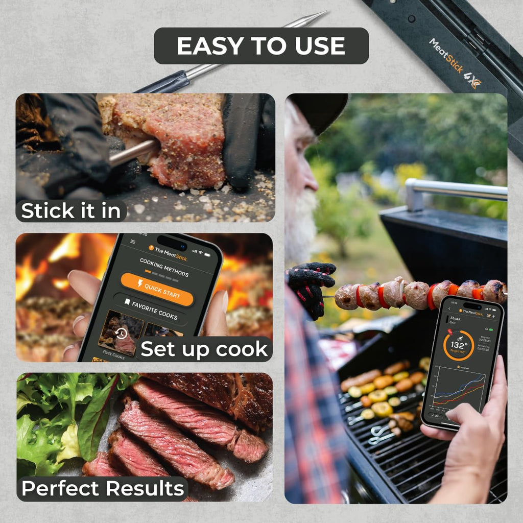 Wireless Meat Thermometer for Grilling and Smoking